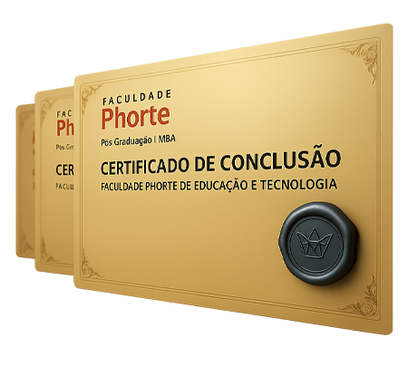 Certificado de conclusão da Faculdade Phorte